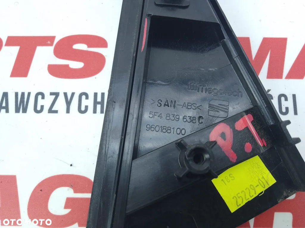 Trójkąt Osłona Słupka Drzwi Prawy Tył Seat Leon III Lift 5-Drzwi 5F4839638C - 3