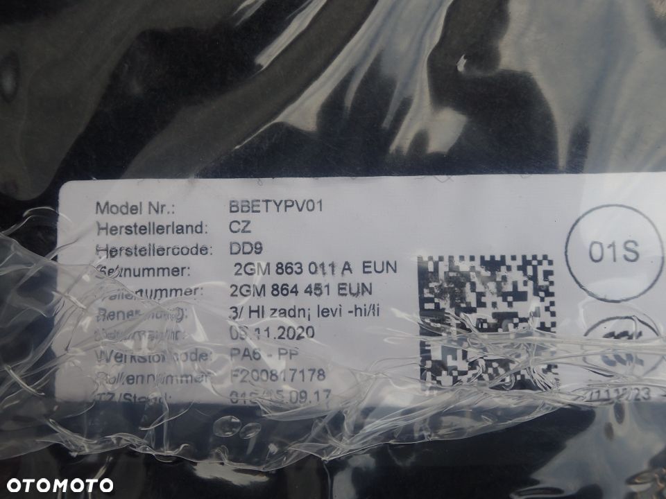 DYWANIKI VW T-ROC 2GM863011A DOSTĘPNE 2 KOMPLETY - 2