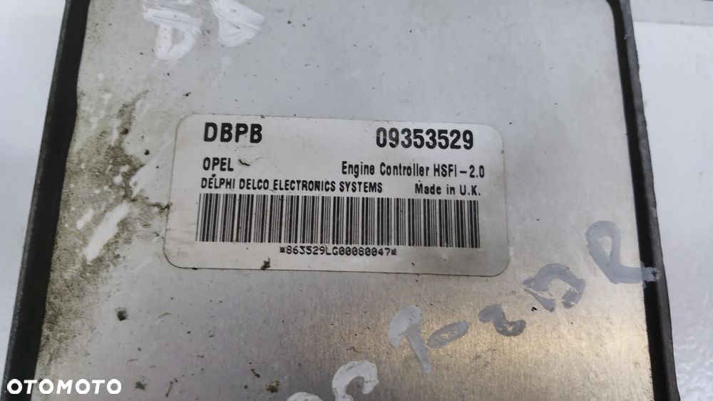 Opel Sterownik Komputer Silnika DBPB 09353529  Delphi - 2