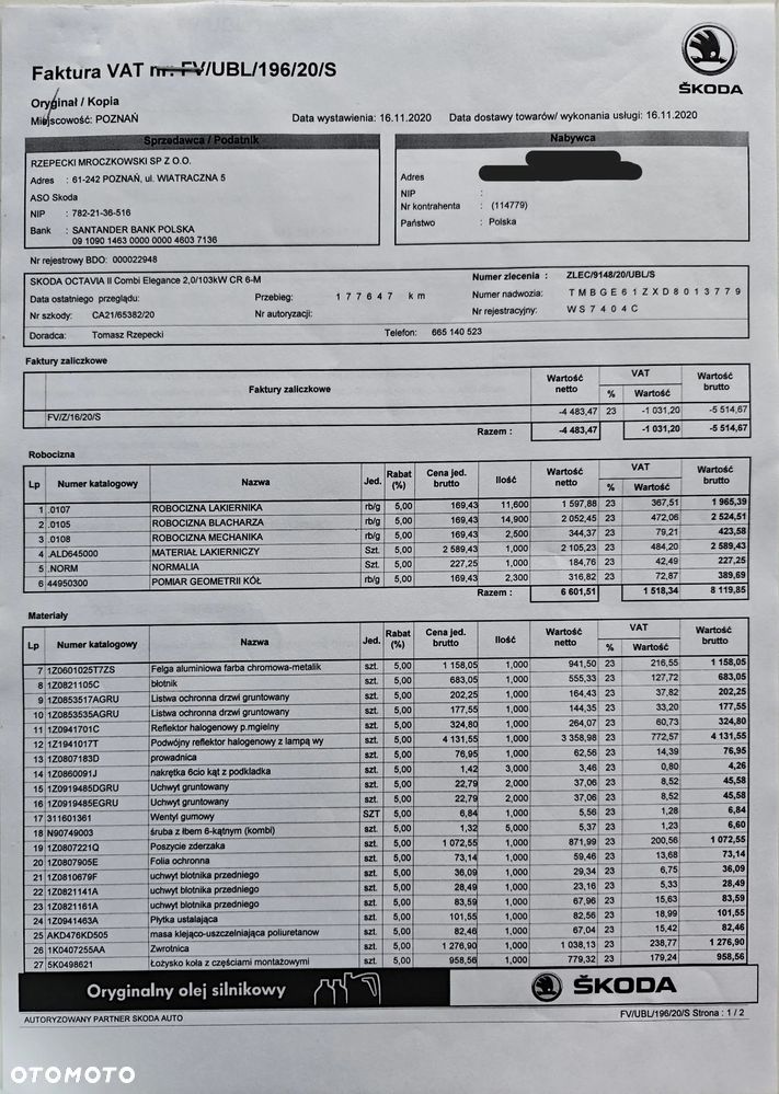 Skoda Octavia 2.0 TDI Elegance - 19