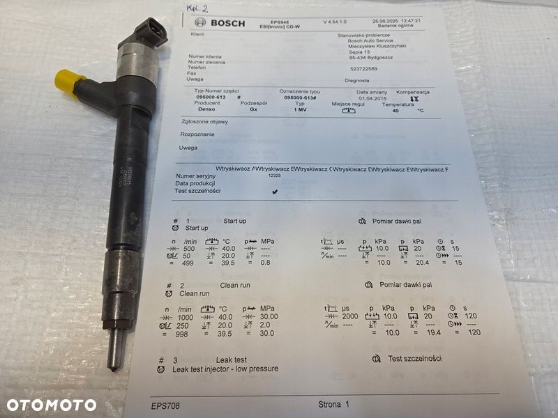 WTRYSK WTRYSKI WTRYSKIWACZE OPEL ASTRA K J MERIVA B 1.6 CDTI 55578075 - 2