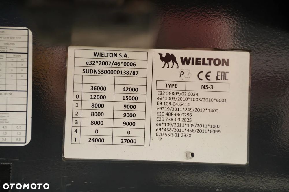 Wielton FIRANKA / MULDA 9 M / COILMULDA / PODNOSZONY DACH / NOWE OPONY  / OŚ PODNOSZONA - 25