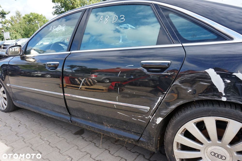 DRZWI TYLNE LEWE A8 II D3 4E2 LIFT   CZARNY AUDI 2005-2010 - 4