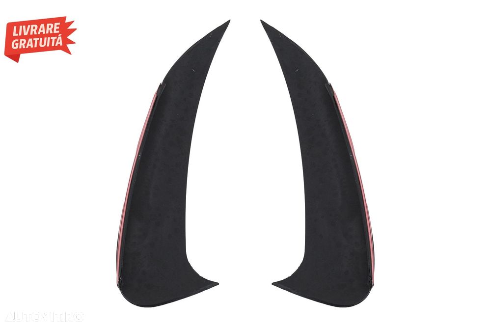 Ornamente bara spate flapsuri Mercedes C Class W206 Sport Line (2021-Up) Negru Luc- livrare gratuita - 4