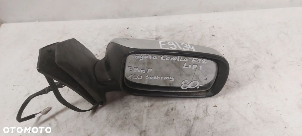 .  LUSTERKO ELEKTRYCZNE TOYOTA COROLLA E12 LIFT PRAWE 3PIN 1CO SREBRNY - 2