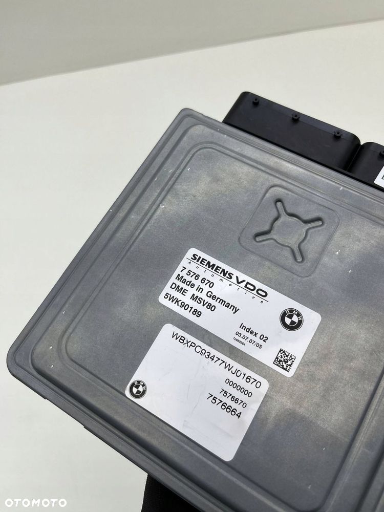 BMW E83 X3 STEROWNIK SILNIKA N52 2.5I 7576670 - 5