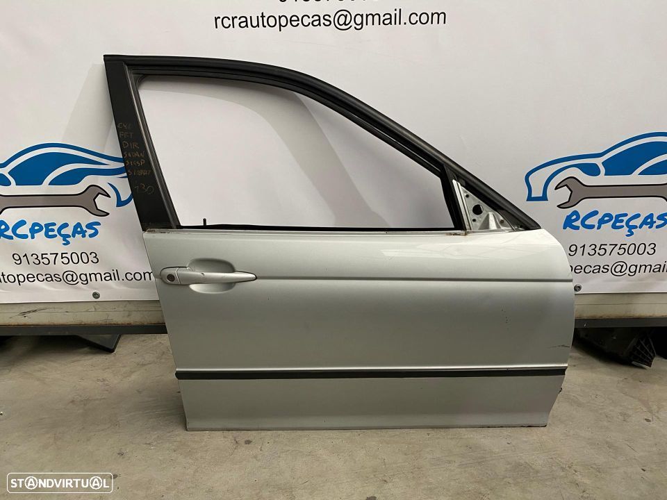 PORTA FRENTE FRONTAL DIREITA BMW SERIE 3 E46 FECHO ELEVADOR MOTOR PUXADOR VIDRO - 1