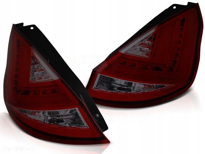 Lampy tyl kpl Neon Red Smoke Ford Fiesta mk7 2008- - 2