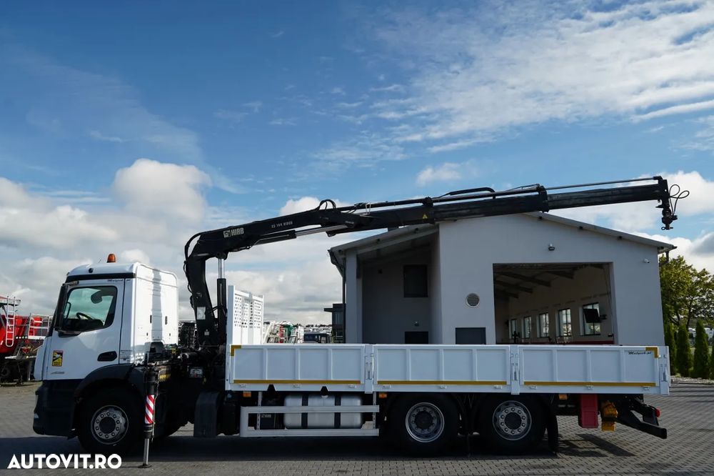 Mercedes-Benz ANTOS 2536 / 6x2 / PUNTE RIDICATĂ / PUNTE DIRECȚIE / HDS HIAB 144bs-2 Hiduo / ROTARE / TELECOMANDĂ - 6
