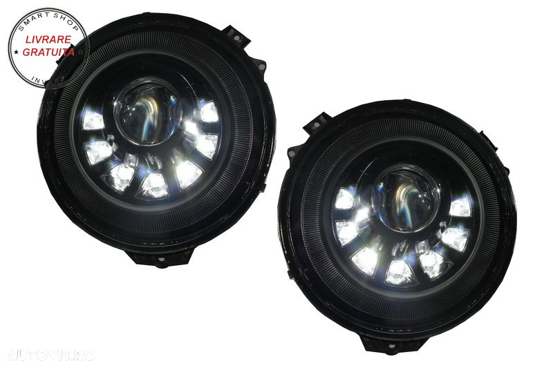 Faruri Bi-Xenon LED Mercedes G-Class W463 (2005-2017) M Square Look- livrare gratuita - 2