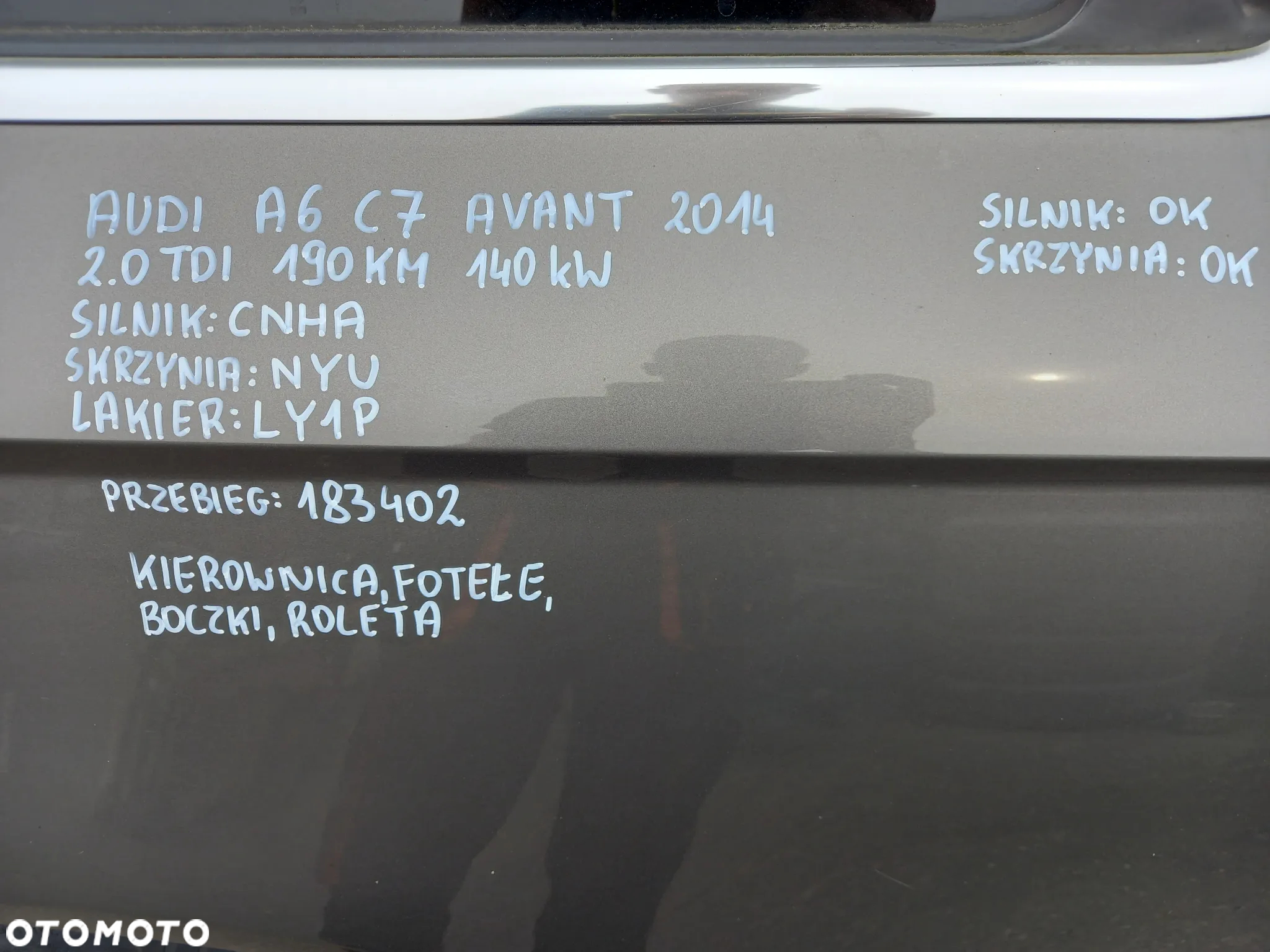 AUDI A6 C7 AVANT 2.0 TDI CNHA AUTOMAT S-TRONIC LY1P NA CZĘŚCI - 13
