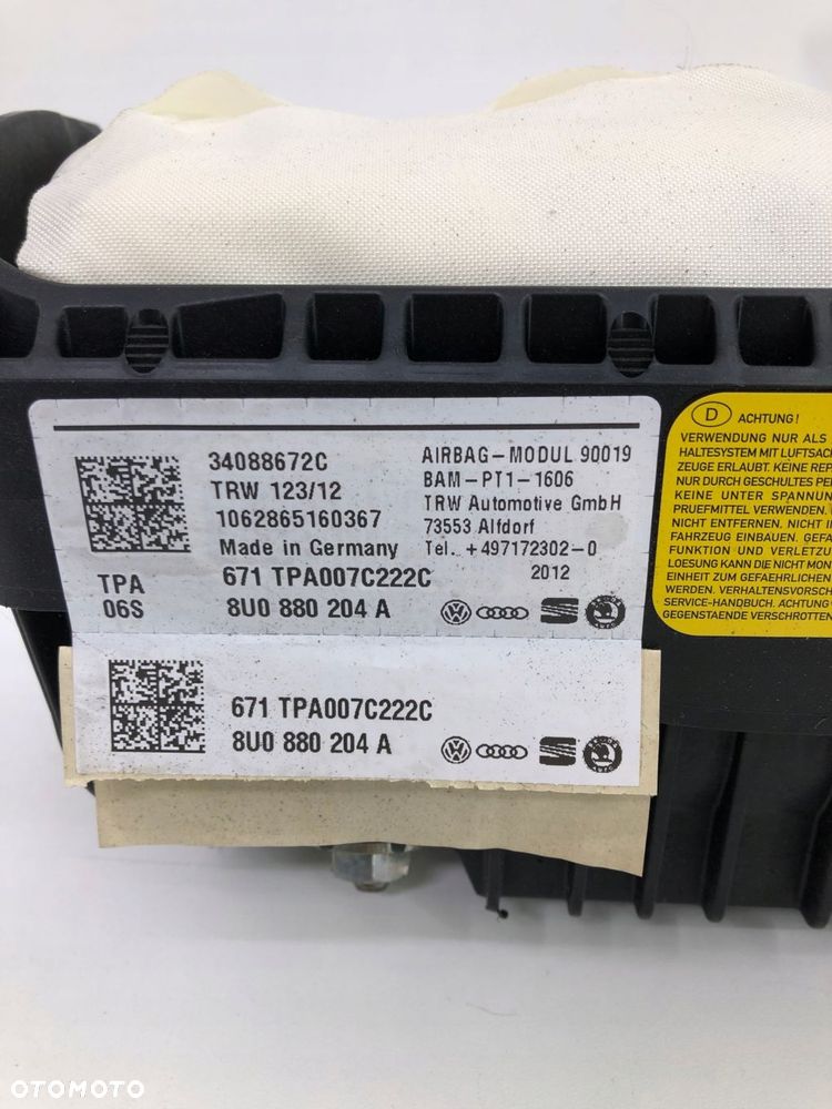 AUDI Q3 8U AIRBAG PODUSZKA PASAŻERA 8U0880204A - 2