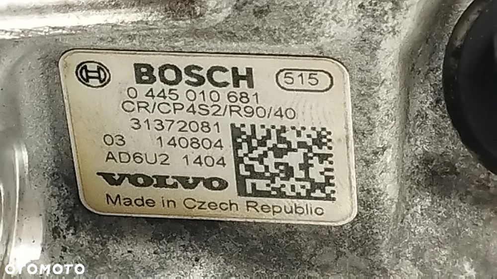 W-wa POMPA, LISTWA, WTRYSKIWACZE, KOŁO, RURKI, VOLVO 2.0D 3D, 4D - 4