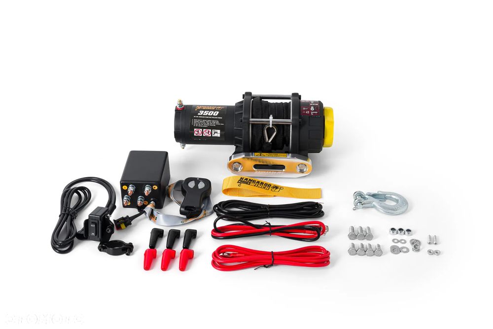 Wyciągarka Elektryczna Kangaroowinch K3500SR 12V Z Liną Syntetyczną i Sterowaniem Bezprzewodowym - 1