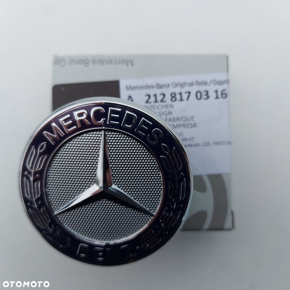 EMBLEMAT ZNACZEK GWIAZDA NA MASKE MERCEDES C W205 E W212 W213 W238 ORYGINAL NOWY 2128170316 - 16