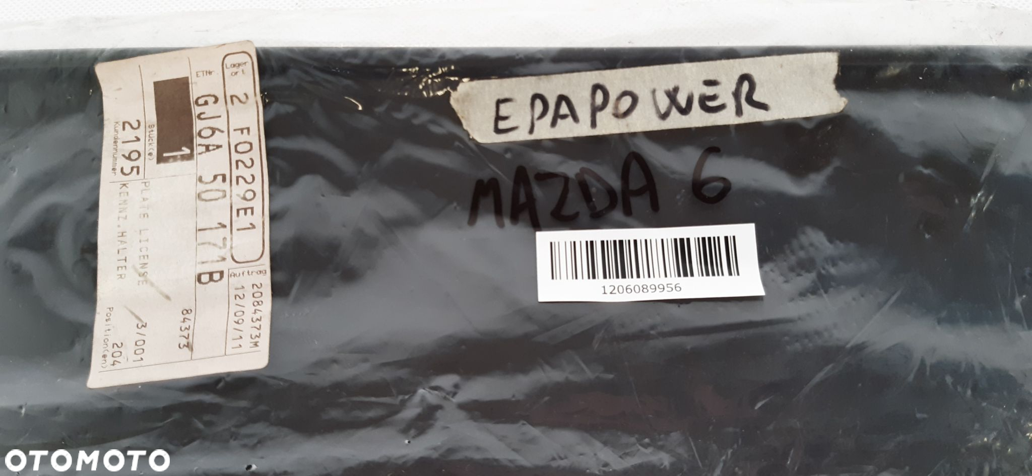 MAZDA 6 PODSTAWA TABLICY REJESTRACYJNEJ GJ6A 50 171B - 7