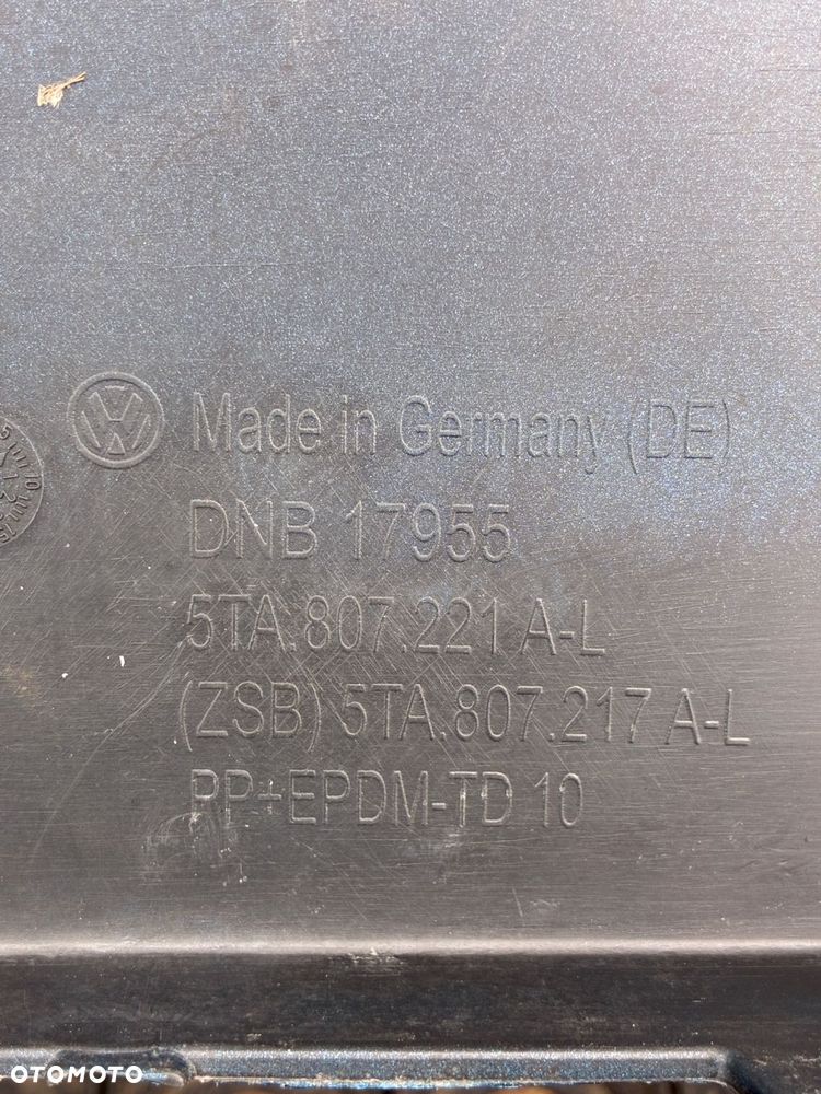 VW TOURAN 5TA ZDERZAK PRZÓD  PRZEDNI  SPRYSK PDC 5TA807221A-L - 12