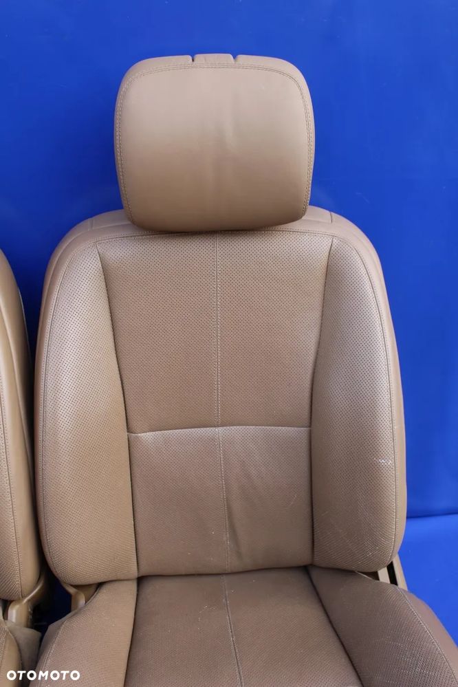Fotele dynamiczne wentylowane masaże brąz OE Mercedes W221 - 8