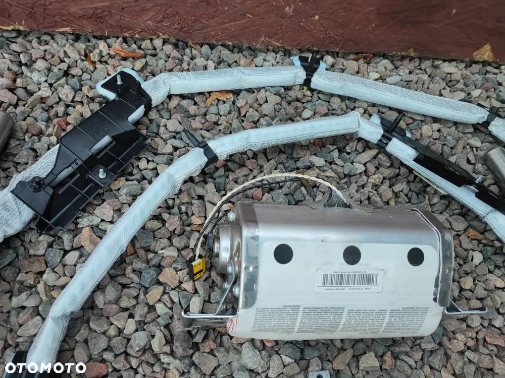 BMW E91 / E91 LCI ORYGINALNY KOMPLET PODUSZEK POWIETRZNYCH / KURTYNA LEWA / PRAWA + PODUSZKA AIR-BAG PASAŻERA EUROPA O NR. 72 12 6 966 859 / 72 12 6 966 860 / 72 12 9 138 247 OEM W BARDZO DOBRYM STANIE - 7