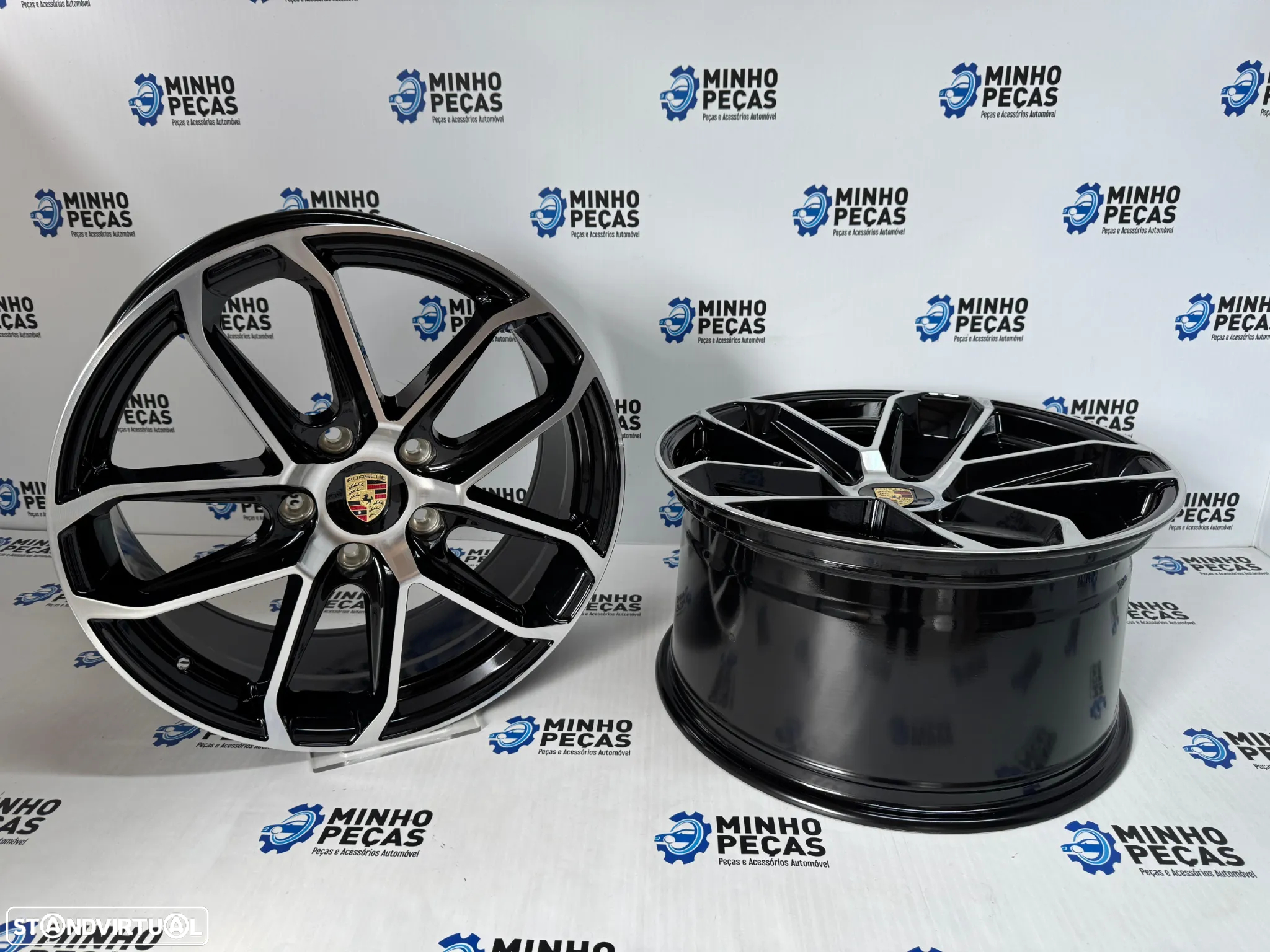 Jantes Porsche Cayenne GTS em 19 (5x130) Preto Polido - 4