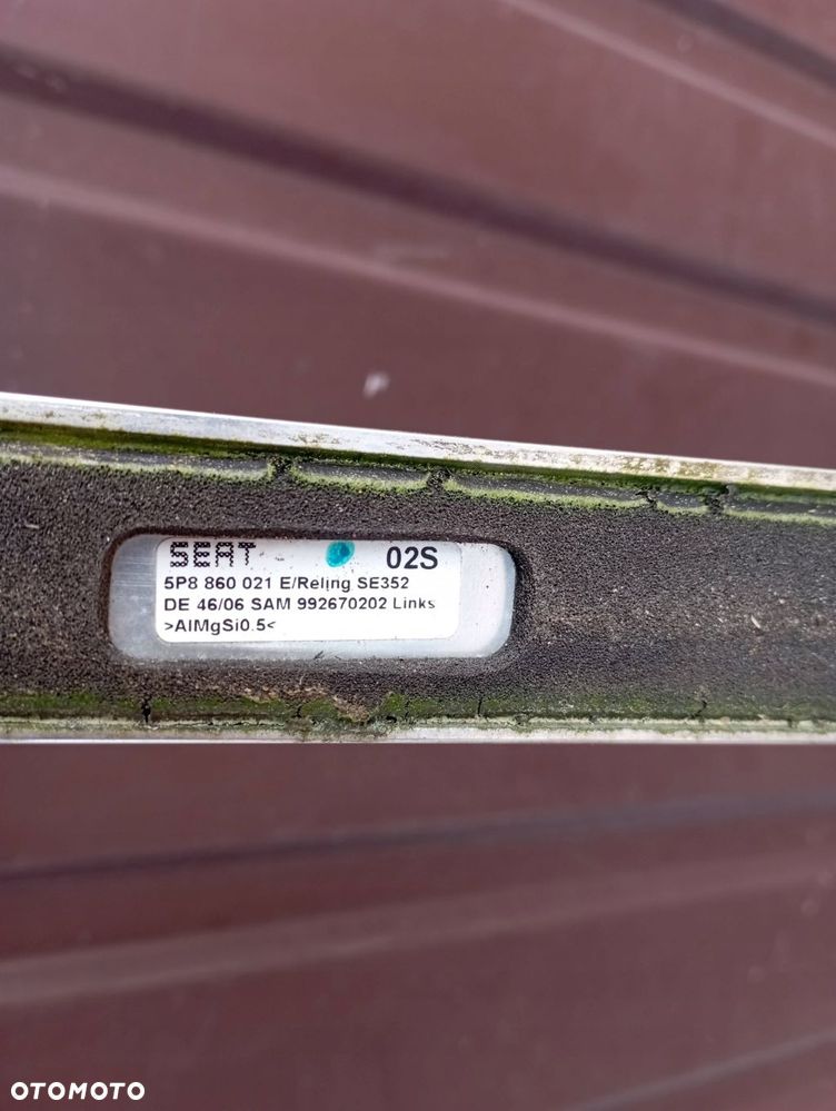 SEAT ALTEA XL RELINGI DACHOWE KOMPLET 5P8860021E 5P8860022E - 4