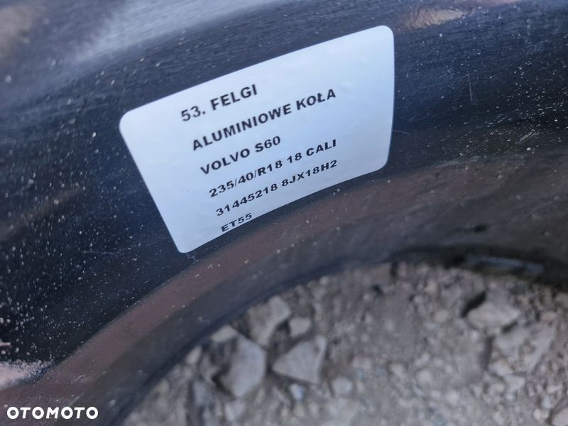 VOLVO S60 LIFT FELGI ALUMINIOWE 8.0J 18 CALI 5X108 ET55 R-DESIGN V60 V70 S80 XC60 - 10