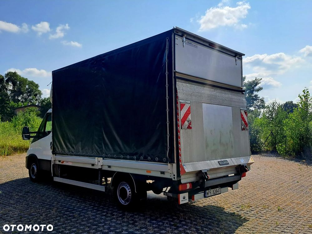 Iveco Daily | Plandeka + Winda 750kg | Gwarancja 12mc |  3.0l 180KM | Full Led |  Krajowy | 8 EP | Firanka | - 4