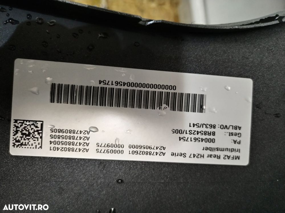 Bara spate Mercedes GLA X247, cod de origine OE A2478853004, 2020, 2021, 2022, 2023, 2024, 2025 . - 12