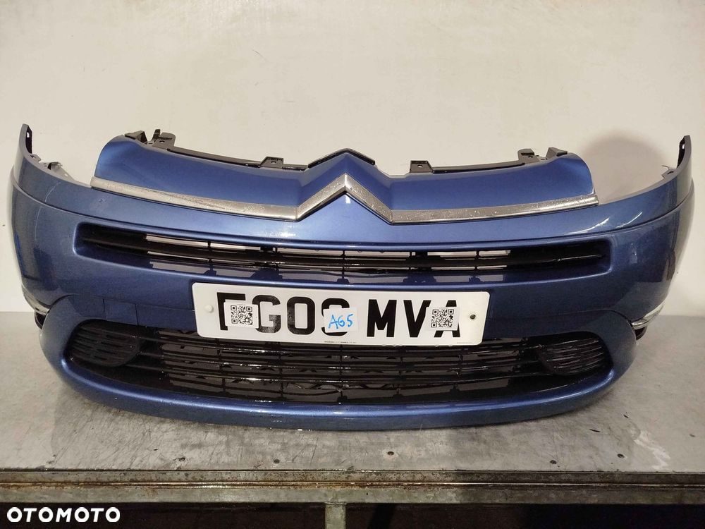 + ZDERZAK PRZÓD PRZEDNI DO CITROEN C4 GRAND PICASSO JASNO BŁĘKITNY MORSKI HALOGENY - 1