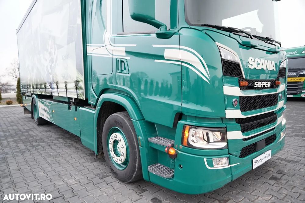 Scania G 280 / SOLO / 4x2 / CORTINĂ - 7,7 m / BDE / FULL AIRMATIC / PLUSĂ / PIELE - 7