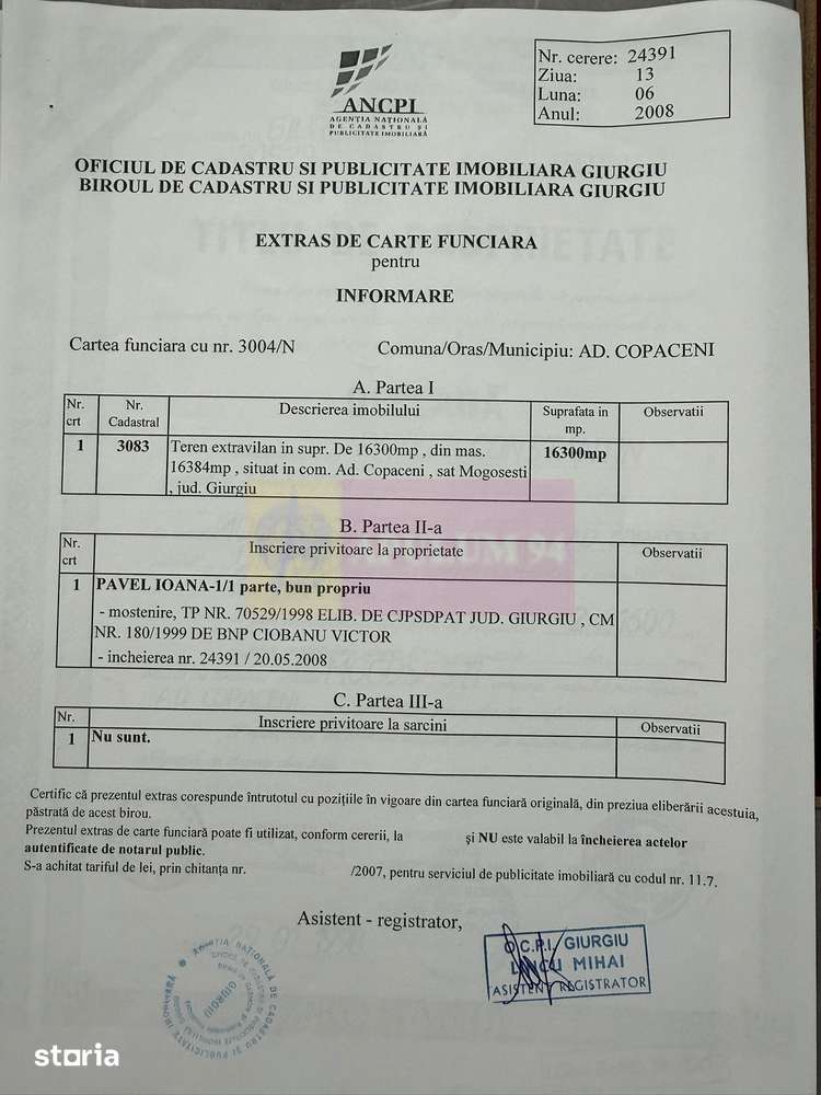 Teren 16.300 mp Mogoșești | ideal investiție și parcelare - Imagine principală: 2/4