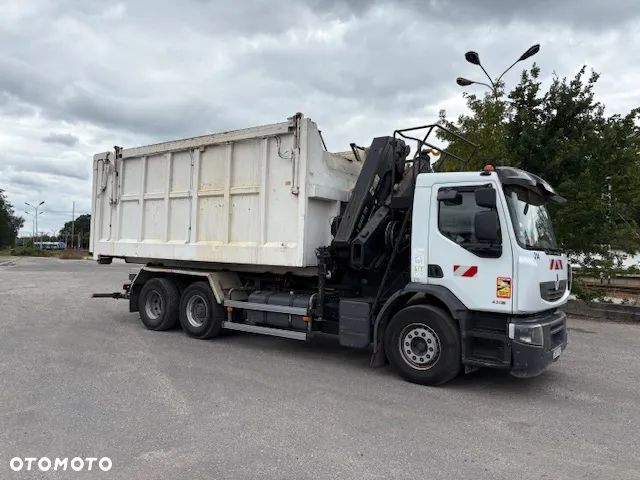 Renault Premium Lander 430 HIAB Hakowiec XP20 + HDS X-HIDUO 188 E-5 + kontener - 8