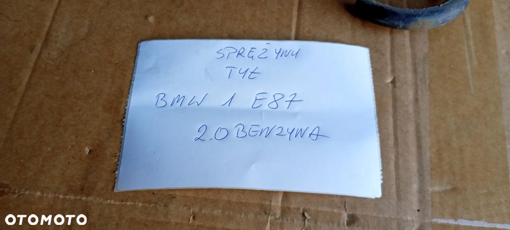 Sprężyny sprężyna zawieszenia tył tylne BMW I E87 C1 - 8