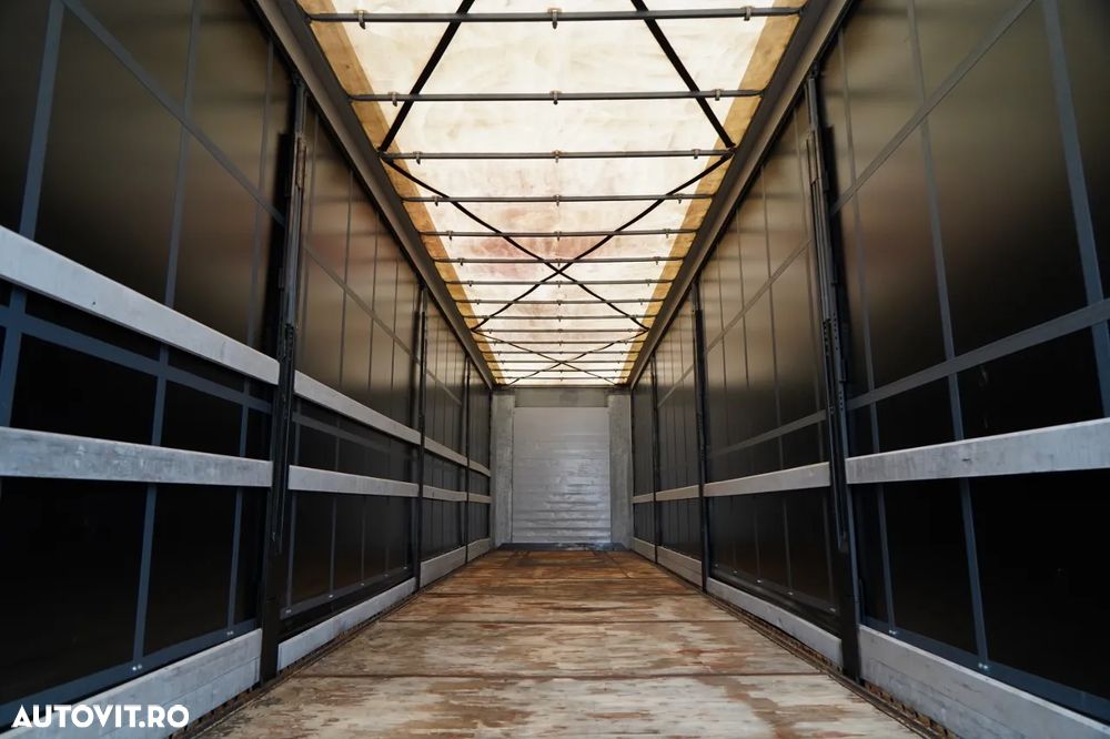 Fliegl / SEMIREMORCĂ CU PRELATĂ (CURTAINSIDER) / MEGA / AXĂ RIDICABILĂ / ACOPERIȘ RIDICABIL / - 14