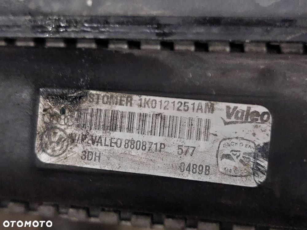 CHŁODNICA WODY + WENTYLATOR GOLF V 1.9 TDI 1K0959455EF 1K0121251AM - 4