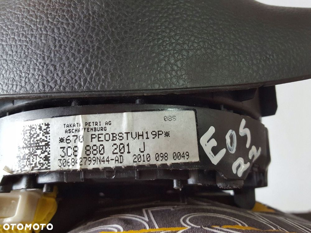 VW EOS 06-10r PODUSZKA AIRBAG KIEROWCY 3C8880201J - 6