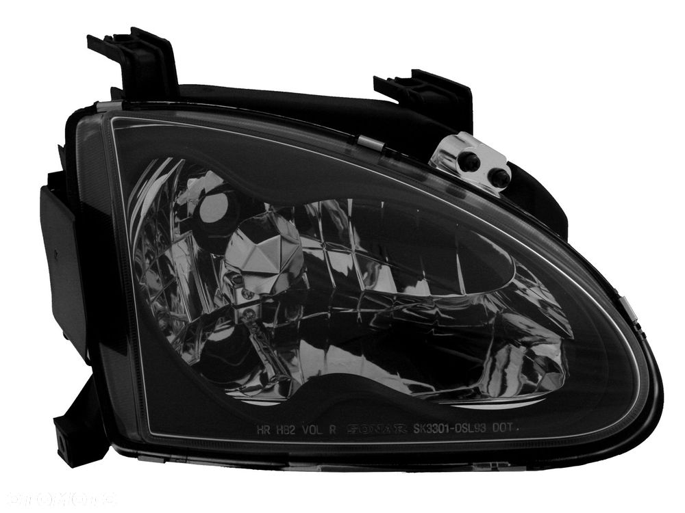 reflektor lampa clear honda crx del sol black jdm - 2