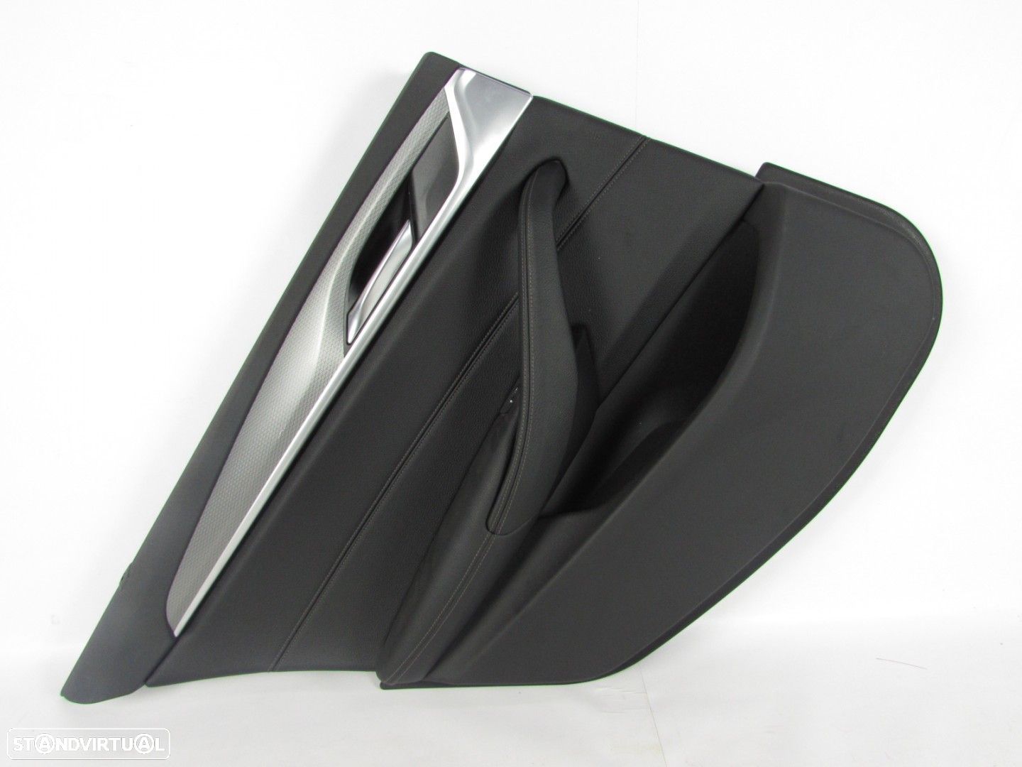 Forra da porta EM PELE PRETA Esquerdo/Trás Seminovo/ Original BMW 5 (G30, F90)/B... - 1