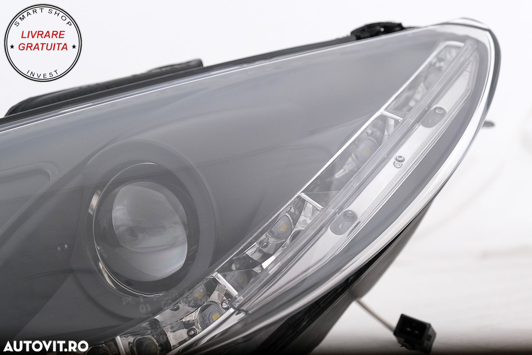 Faruri LED DRL Peugeot 207 (05.2006-06.2012) Negru- livrare gratuita - 4
