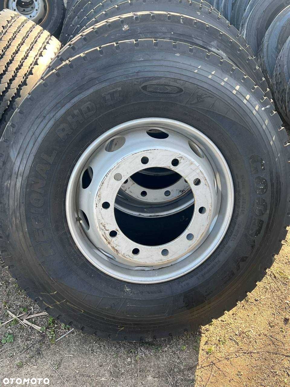Opona + Felga  napędowe 12R22.5 GOODYEAR REGIONAL RHD II rok 15 - 1