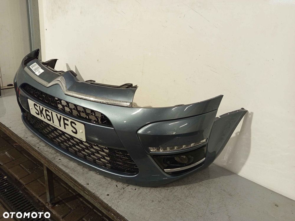 ^ ZDERZAK PRZÓD PRZEDNI DO CITROEN C4 PICASSO LIFT FL EZWD SZARY LED DRL HALOGENY - 2