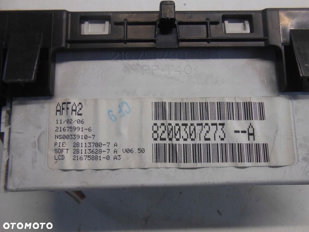 zegar wyświetlacz renault clio iii 8200307273 # - 3
