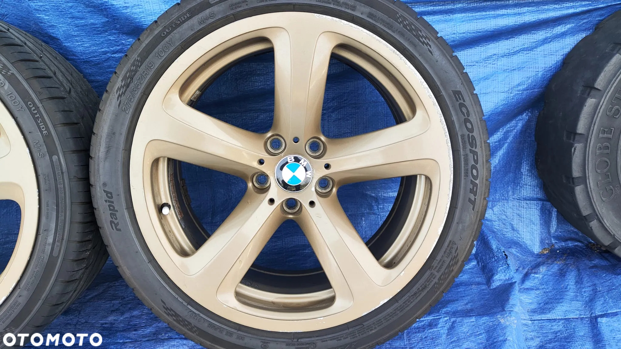 KOŁA FELGI ALUFELGI STYLING 249 5x120 8.5J 9J 19 ET14 ORYGINALNE 6777353 6777354 OPONY 245/40R19 275/35R19 BMW E63 E64 LCI LIFT - 6