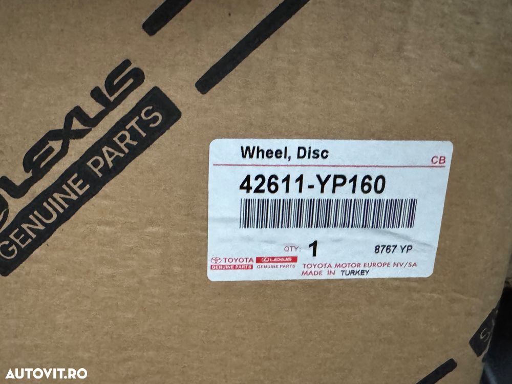 Vând jante originale Toyota CHR pe 17” noi - 6