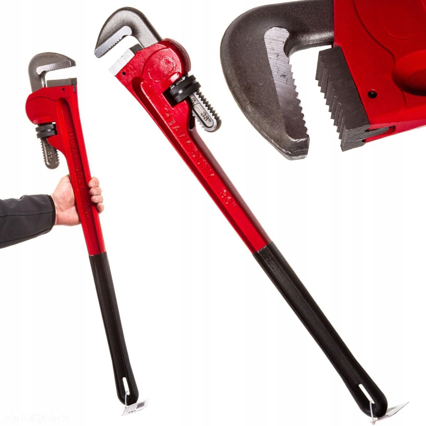 KLUCZ NASTAWNY CĘGI DO RUR STILLSON 900mm 36 ŻABA HYDRAULICZNY M55236 - 1