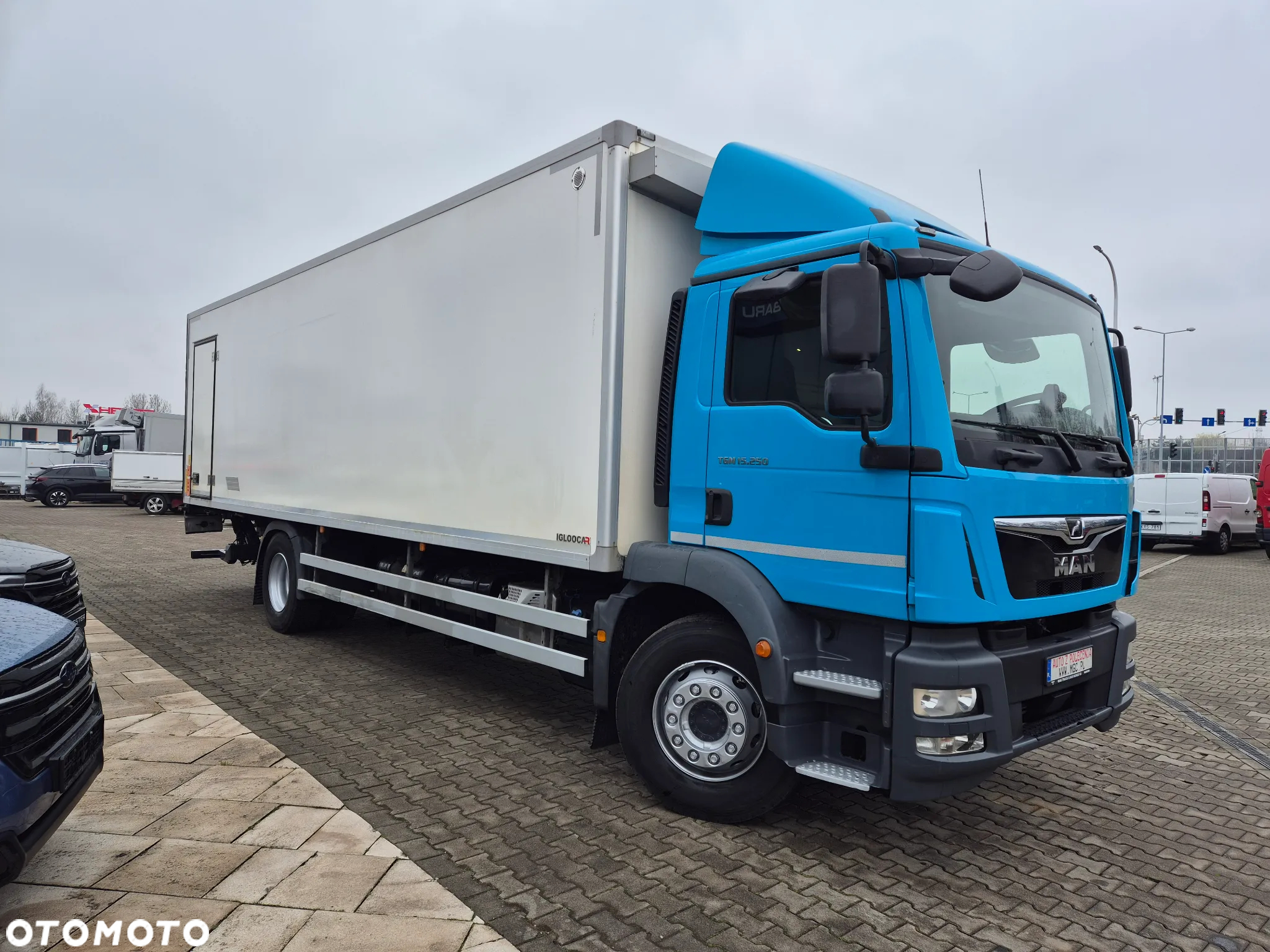 MAN TGM 15.250 / KONTENER IZOTERMA / IGLOOCAR / WEBASTO PAKA + KABINA / EURO 6 / DŁUGI KONTENER / WINDA ZEPRO 1500KG / 1WŁ. / 2 SZTUKI - 2
