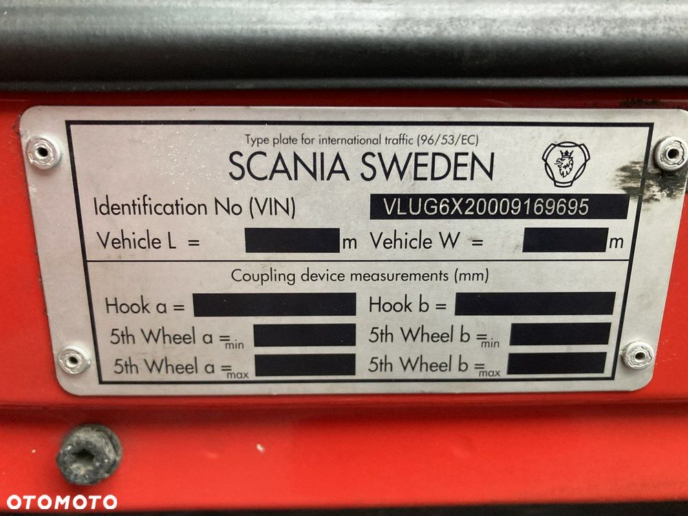 Scania Scania G320 Wózek PALFINGER Firanka Plandeka plandeka Moffett 2012 - 23