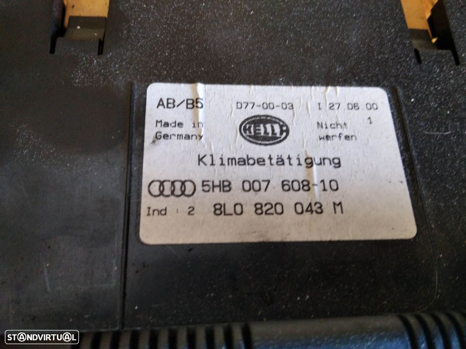 COMANDO SOFAGEM / AC CLIMATRONIC AUDI A3 8L - 8L0820043M - 2