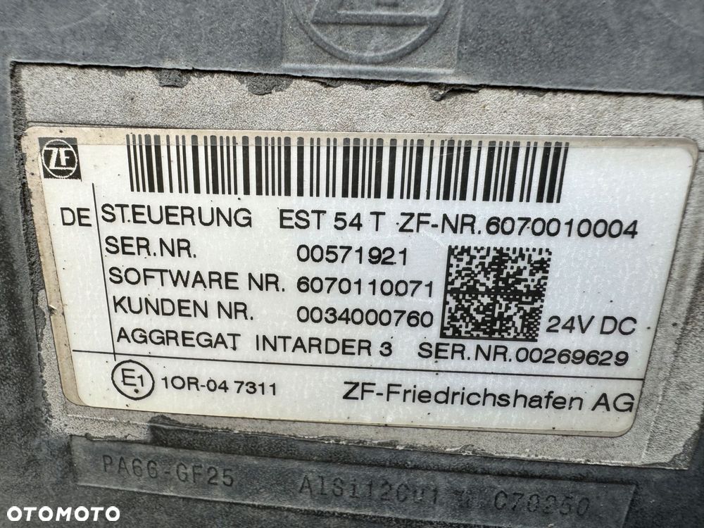 sterownik retardera man est54t 6070010004 - 2