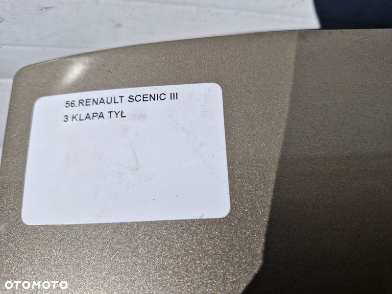 RENAULT GRAND SCENIC III 3  KLAPA BAGAŻNIKA TYŁ TYLNA TEHNP - 4